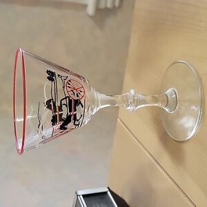 Vintage Libbey Coaching Day Cordial Cocktail Glass